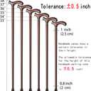 Wooden Walking Cane with 5 Height for Men and Women, Handmade Wood Cane with Comfort Grip Handle, Supportive Mobility Aid for Seniors, Fashionable & Classic Lightweight Stick