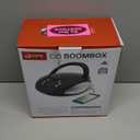 GPX, Inc. Portable Top-Loading CD Boombox with AM/FM Radio and 3.5mm Line in for MP3 Device - Black (Pack of 1)