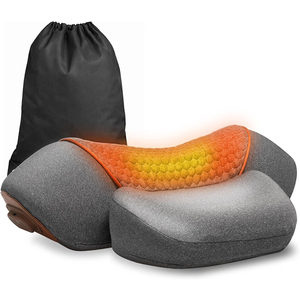 3-in-1 Neck Massager for Pain Relief Deep Tissue with Heat, Portable Memory Foam Cervical Massager Pillow with Traction for Neck Hump Comfort & Shoulder Relaxation at Home/Office/Travel (Corded)