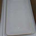 Famiware Serving Platter, Rectangular 15.67/14.1/12.6inch Serving Dishes for Entertaining, Microwave Dishwasher Safe, Stoneware Serving Trays for Party, Turkey, Cheese, Ocean Series, Cappuccino White