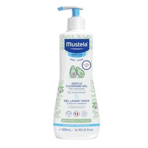 Mustela Baby Gentle Cleansing Gel - Baby Hair & Body Wash - with Natural Avocado fortified with Vitamin B5 - Biodegradable Formula & Tear-Free 