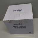 Ourmed Life Clear Acrylic Face Towel Holder, Organizer Box for Bathroom Countertop Storage, Disposable Face Towels Container and Face Towel Clear Box with 50 Count Clean Facial Towels Included