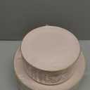 PULOTE 100PCS Pink Plastic Plates - Heavy Duty Pink and Gold Disposable for Party, Wedding, Valentines & Valentines Day, Include 50 Each (Dinner & Dessert) Plates