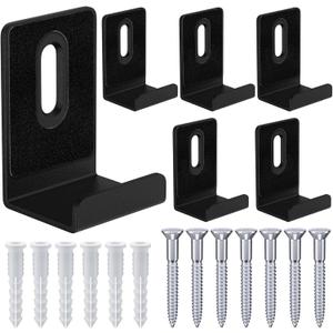 6Pcs Metal Mirror Clips Wide Channel Mirror Hanger Clip Large Heavy Clips for Mirrors with Screw Mirror Clips for Wall Mounting Mirror Billboard Displays Tile Display