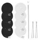 8PCS Drawstring Cord, Paired with 3 Drawstring Threader Tools, Reliable Drawstrings for Sweatpants, Suitable for Drawstrings of Shorts, Pants, Jackets, Coats, and Hoodies