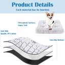 Dog Bed Crate Pad - Soft Fluffy Pet Cushion Mat for Small Dogs, Anti-Slip Comfy Kennel Pad for Puppy Crates, Size: Small 24"x18"