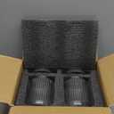 Glass Qtip Holder with Lid,Bathroom Organizer and Storage Jars - Apothecary Jars for Cotton Balls, Cotton Swabs,Pads,Floss Picks,Vanity Organizer,Bathroom Accessories and Countertop Storage Canisters (Clear)