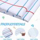 Mindsoft Bulletin Board Paper 48'' x 107'' Class Boards for Classroom Bulletin Boards Everyone is Welcome Classroom Board Decor Pillows Curtains Crafts(Lined,2 Pcs)