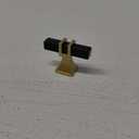 Haliwu 10 Pack Cabinet Knobs, Black&Gold Kitchen Dresser Drawer Handles, T-bar Hardware