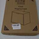 1 Pack Clear Acrylic Sneaker Shoe Display Case,Shoe Storage Boxes Stackable,Acrylic Boxes for Shoes Display with Lid,Boot Storage Organizer for Tall Boot,Purse Handbag Organizer for Closet