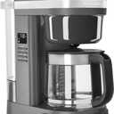 KitchenAid KCM1208DG Drip Spiral Showerhead Coffee Maker, 12 Cup, Matte Grey