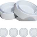 Bed Bug Interceptors with Anti Skid Pads | Bed Bug Trap | Bed Bug Traps and Detectors | Bed Bug Traps for Bed (White - 4 Pcs)