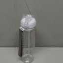 GOPPUS Water Bottles Clear Water Bottle with Straw 32oz Plastic Water Bottles BPA Free Tritan Wide Mouth Bottle Leakproof Motivational bottles water for Gym,Hiking,School or Office(1 Bottles)