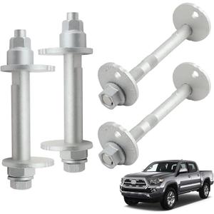 48409-60020 48190-60020 4PCS Lower Control Arm Cam Bolts Kit,Front Alignment Camber Toe Adjustment Bolts Fit for Toyota 4Runner 2003-2009 FJ Cruiser 2007-2010 Tacoma 2005-2016