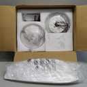 43 Inch Low Profile Flush Mount Ceiling Fans with Lights