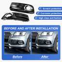 GearUp 1 Pair Front Driving Fog Light Bezel Cover for Audi Q5 2013-2016 Replaces 8R0807682J, 8R0807681M