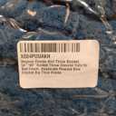 Negwoo Chunky Knit Throw Blanket, 50''*60'' Knitted Throw Chenille Yarn for Bed Couch, Handmade Peacock Blue Crochet Big Thick Blanket, Machine Washable Cute Comfy Blanket for Home Decor