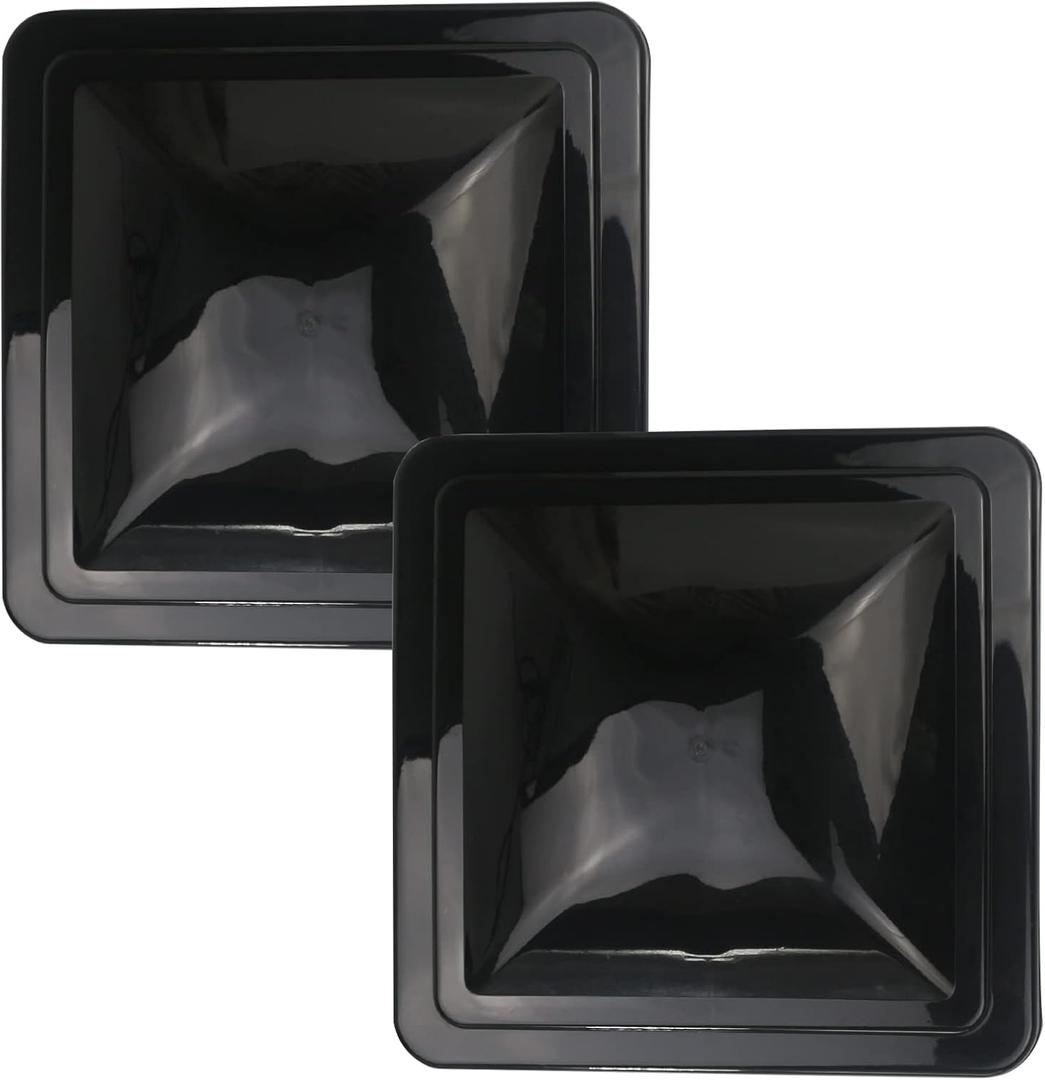 2 Pack 14" Universal Roof Vent Cover Vent Lid Replacement for RV, Trailer, Camper, Motorhome Roof Vent Cover Black