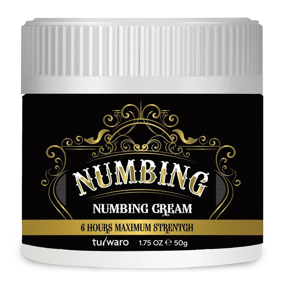 Numbing Cream Extra Strength: Relief Long Lasting & Fast-Absorbing with Emu Oil and Arnica Non-Greasy 50 mL