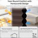 Changshade Blackout Cordless Cellular Shades for Windows,Honeycomb Blinds with Thermal Insulation,UV Protection,Child Safe,Privacy Light Control,Easy to Install30" W x 72" H,Brown