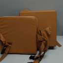 Toddler Booster Seat for Dining Table,Booster Seat for Kitchen Chair with Extended Straps,2PCS Portable with Safety Buckles,Suitable for Kids Aged 312 in Restaurants (Dark Brown)