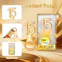 24Pcs Golden 15 Bottle Openers for 15th Birthday Party Favors Rhinestones Decorations for Wedding Anniversary Gifst Souvenrs or Keepsaks for Guests