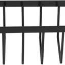 cutting board organizer 3pcs Euro Kitchen Organizer Reusable Containers, And Lids Holder Rack for Kitchen Cabinet and Pantry Storage (Black)