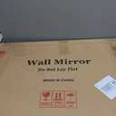 Tanmicoshomy Wood Bathroom Mirror 24 x 36 Inch, Solid Wood Framed Rectangle Mirrors with Tempered Glass for Living Room Bedroom Office or Entryway(Dark Brown)