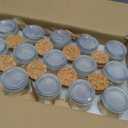 Brajttt Mini Yogurt Jars 30 Pack, 7 oz Glass Favor Jars with Cork Lids, Pudding Containers with Lids, Mason Jar Wedding Favors Honey Pot with Label Tags and String