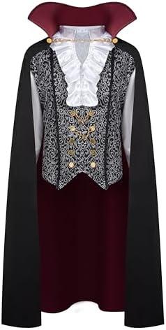 Spooktacular Creations Halloween Men Vampire Costume,Halloween Men's Vampire Cape, Dracula Costume Men, M