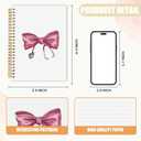 2 x Coquette Pink Bow Nurses Spiral Notebook, Nurse Appreciation Gifts Journaling Notebooks, Nurse Week Day Gifts Journal for Writing, Preppy Nursing Notebooks for Note Taking, 5.5x8.3 Inch