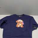 Justify Women Dog Print Sweater Size Medium, Blue 