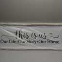 This Is Us Sign Wall Decor for Bedroom 40''15'' Large Vintage Framed Wooden Modern Farmhouse Room Rustic Family Sign Wall Art Hanging Home Decor (Wood White)