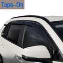 Tape On Window Visors Rain Guards Deflectors Compatible with Toyota Rav4 2019-2025, Side Vent Window Deflector Rain Guard Shade for Rav-4 19-25,Rav4 Window Covers,Truck Accessories-4pcs