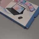 Keyboard Case for iPad 9.7 inch 6th/5th Generation, 2018/2017 Model, iPad Air 2 (2014) - Mouse and Detachable Keyboard for iPad Pro 9.7, Slim Case with Pen Holder - Pink