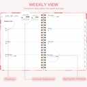 3 x 2026 Planner, Weekly and Monthly Calendar Planning Book, Jan 2026 - Dec 2026, Academic Agenda Planner for School Supplies and Office Desk Accessories - A5 (6.3" x 8.5") (Flower)