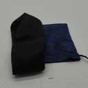 100% Mulberry Silk Sleep Mask Eye Mask for Women Man with Adjustable Band, for Side Sleeper Blackout Sleep Mask for Travel Rest and Office Large Size (Black)