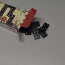 Wooden Double 6 Domino Set - 28 Tiles Black Dominoes for Kids, Adults, and Family Games Night | Ideal for 2-4 Players | Perfect for Classroom, Party, Travel, and Gifting | Classic Board Game