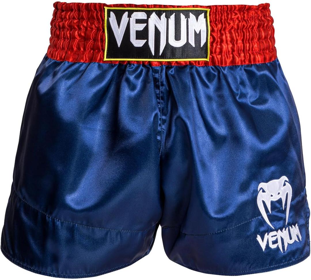 Venum Muay Thai Shorts Classic (Medium, Blue/Red/White)