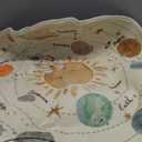 Poowe Solar System Kids Area Rug Educational Learning Carpet Fun Rug Children Area Rug for Playroom & Nursery (39.4" Round) (Planet)