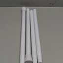 Adjustable Tension Curtain Rod 30 to 64 inches, Curtain Rod for Windows Tension Rod No Drill, Spring Tension Curtain Rod for Window, Bathroom, Doorway, White