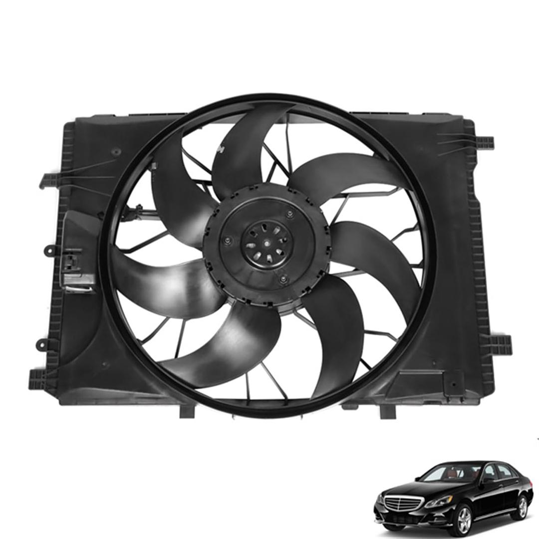 Radiator Cooling Fan Replacement for C250(W204) 2010-2015 Replacement for C350(W204) 2008-2015 Replacement for E400(W207,212) 2013-2017