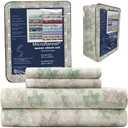 Thermee Micro Flannel Sheets Set, Queen-Size Sheet Set having 18" Deep Pocket, Soft Queen Sheets Fit Queen Mattresses, Machine Wash/Dry, No Pilling, 2 Standard Pillowcases, Bed Sheets - Falling Leaves