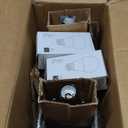 Lolikit 23.5" Touch Control Table Lamps, Metal Bedside Lamp for Bedroom Set of 2 with USB A+C Ports & AC Outlet, 3-Way Dimmable Nightstand Lamp for Living Room (LED Bulb Included) Silver