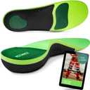 Insoles 2.0 for Men & Women  Plantar Fasciitis, Heel Pain, Flat Feet & Overpronation | Heavy-Duty Arch Support for Standing All Day | Built for 200+ lbs | Mens 8-10 / Womens 9-11