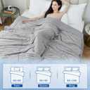 VK VKLIVING Cooling Comforter Twin Size, Summer Cooling Blanket for Hot Sleepers and Night Sweats, Lightweight & Breathable Soft Summer Cool Quilt for Twin Bed (60"x80", Grey)