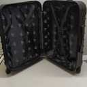 InUSA ENDURANCE Luggage with Spinner Wheels | Durable Lightweight Hardside Suitcase, Spacious Travel Bag with Handle and Trolley | 24-Inch Medium Checked Luggage | Black