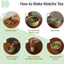 Inmorven Matcha Whisk Set, 7 Pcs Matcha Kit Includes Matcha Bowl, Whisk & Holder, Bamboo Scoop, Scoop Rest, Sifter & Tea Towell - Japanese Tea Tools For Ceremony Gift