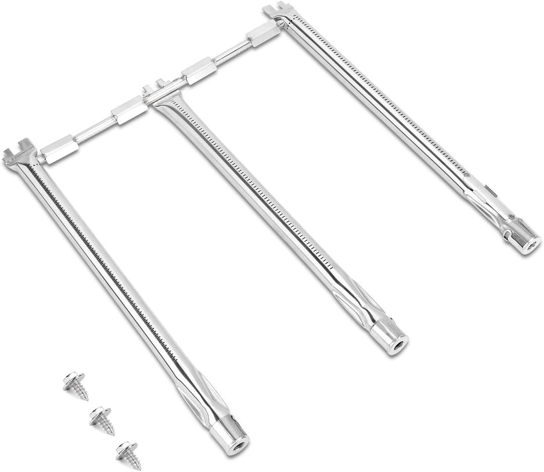 69787 Grill Burner for Weber Grill Parts Replacement, 18 Inch Stainless Steel Gas Grill Burner Tubes for Weber Spirit 300 and GS4, Spirit II E310 E320 E330 S310 S320 S330 with Front Control