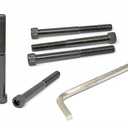 iexcell 5 Pcs 3/8-16 x 4 Partially Threaded Alloy Steel 12.9 Grade Hex Socket Head Cap Screws Bolts Kit, Black Oxide Finish